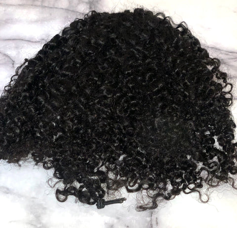 This is our power (kinky curly 3C) ponytail in it's natural state and color. 
